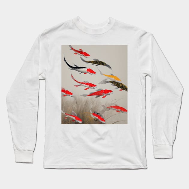 The Art of Koi Fish: A Visual Feast for Your Eyes 10 Long Sleeve T-Shirt by Painthat